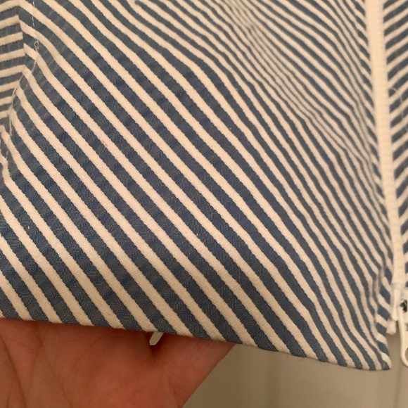 J'ENVIE seersucker blouse Size 12 - Picture 4 of 6